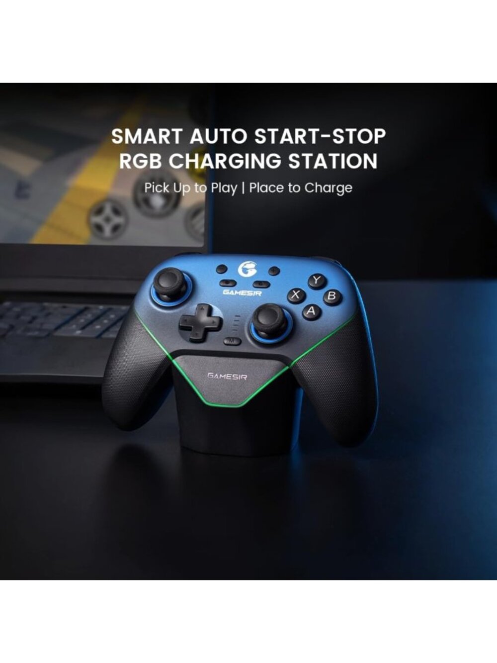 Wireless Gaming Controller for PC, Switch, iOS & Android - RGB Lighting, Hall - Picture 6 of 7